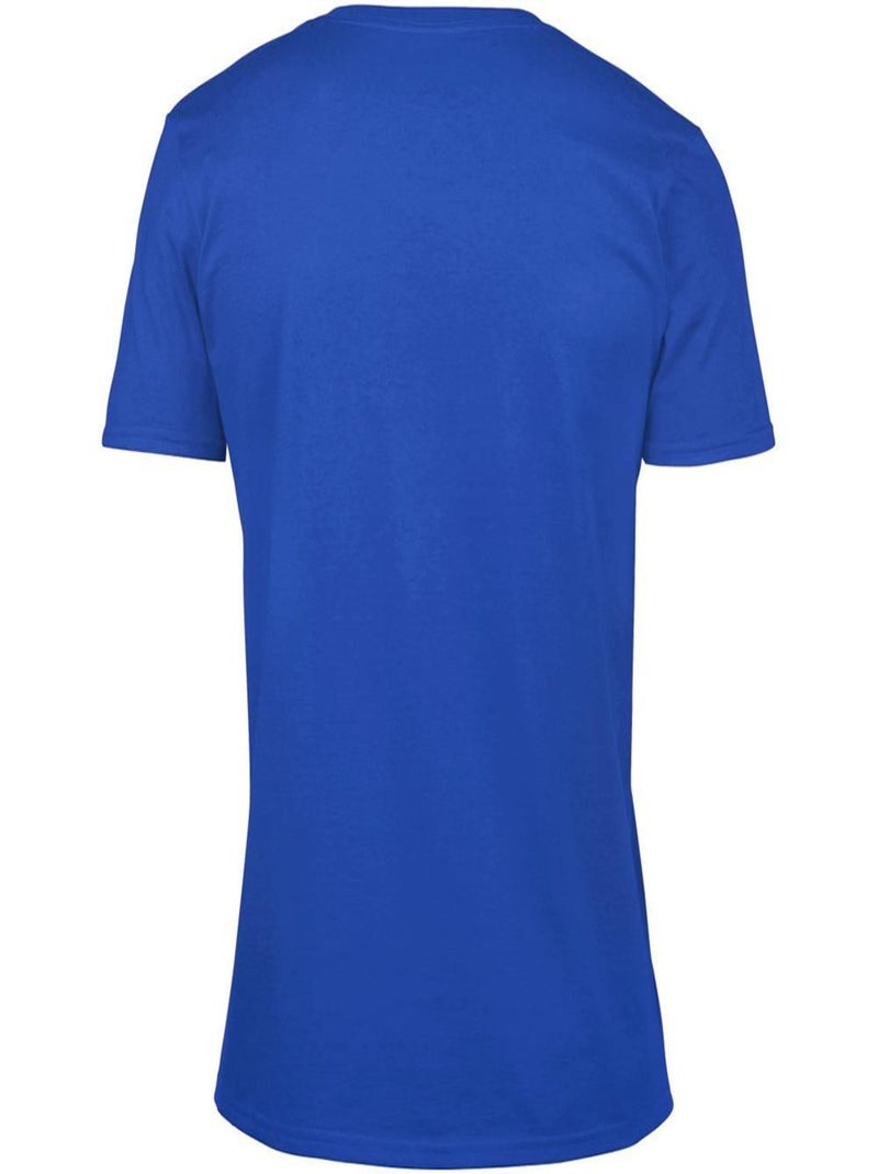 Gildan - T-shirt à manches courtes et col en V Bleu roi - Kiabi