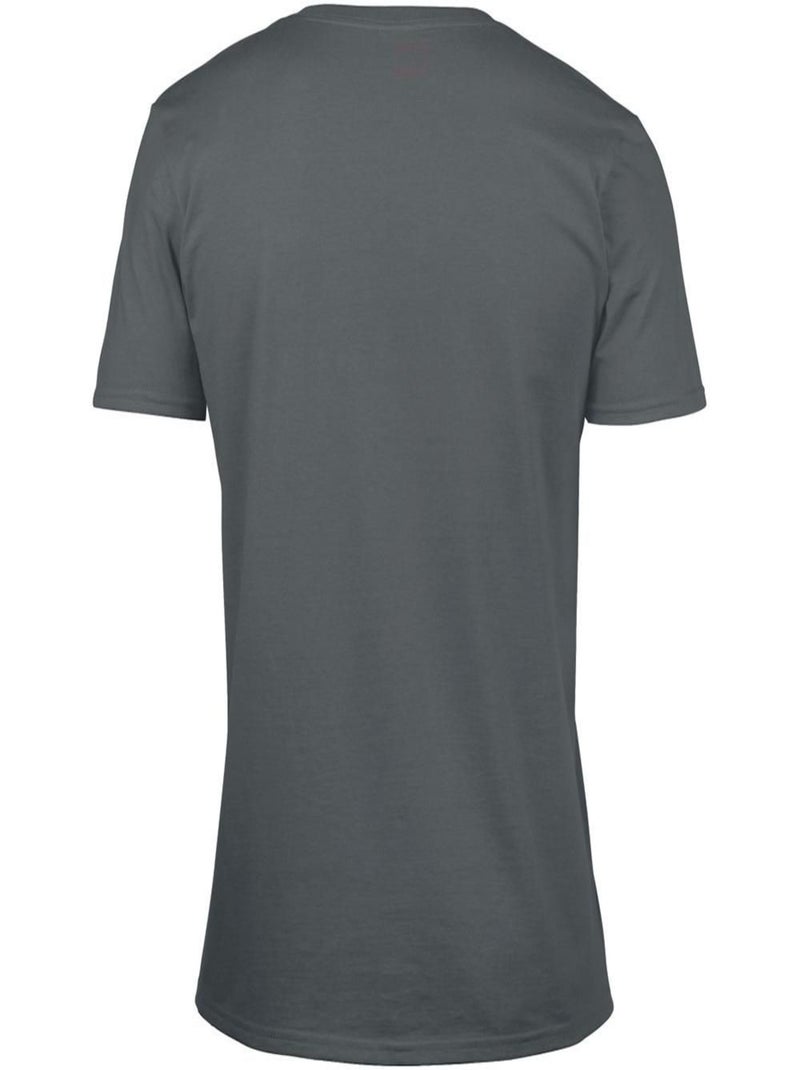 Gildan - T-shirt à manches courtes et col en V Gris foncé - Kiabi