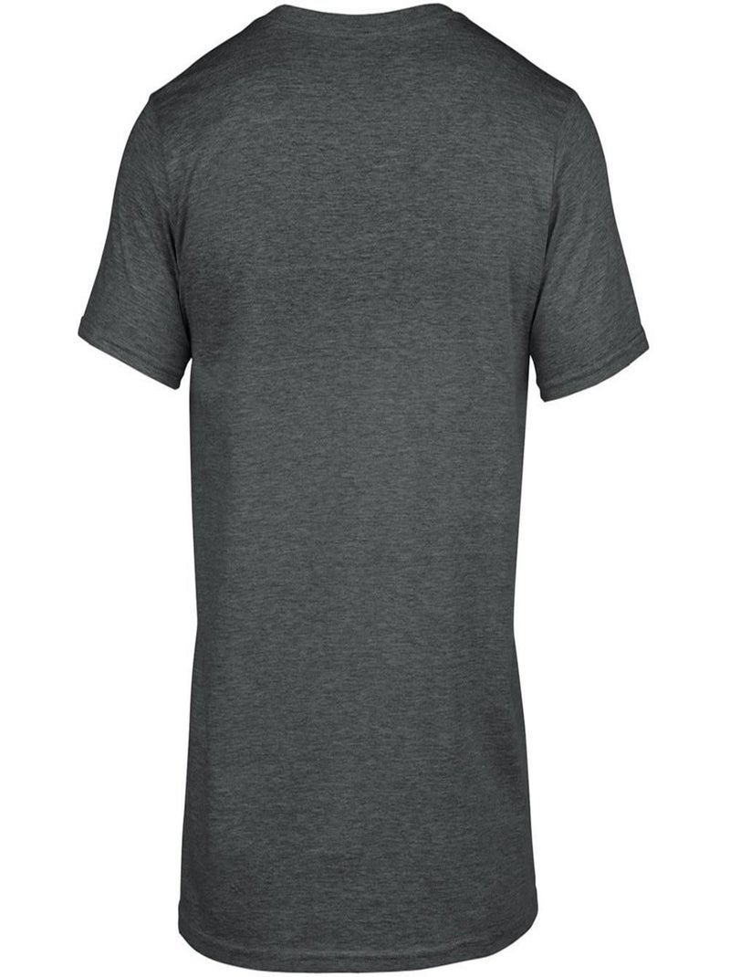 Gildan - T-shirt à manches courtes et col en V Gris Gris - Kiabi
