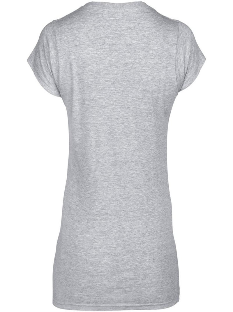Gildan - T-shirt à manches courtes et col en V Gris moyen - Kiabi