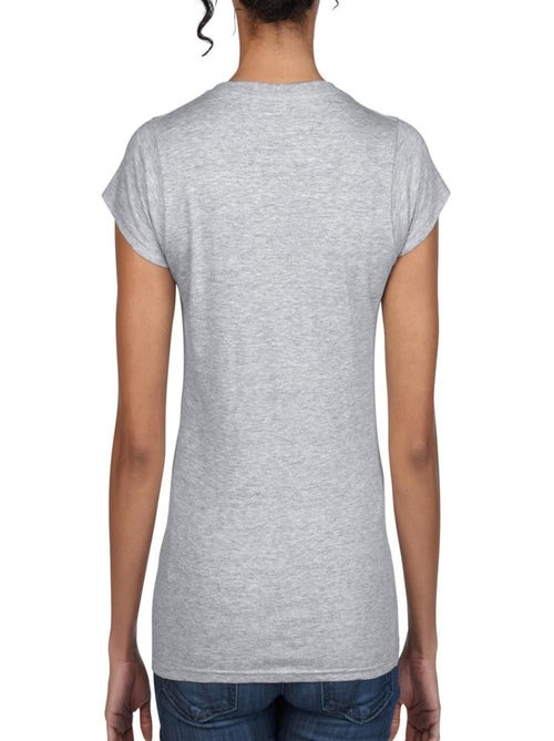 Gildan - T-shirt à manches courtes et col en V - Kiabi