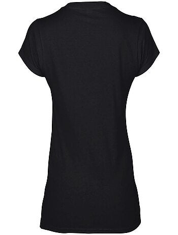 Gildan - T-shirt à manches courtes et col en V