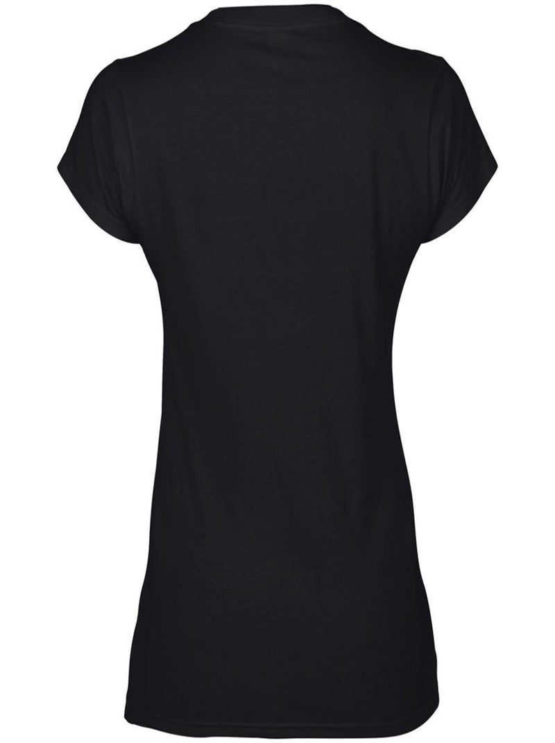 Gildan - T-shirt à manches courtes et col en V Noir - Kiabi