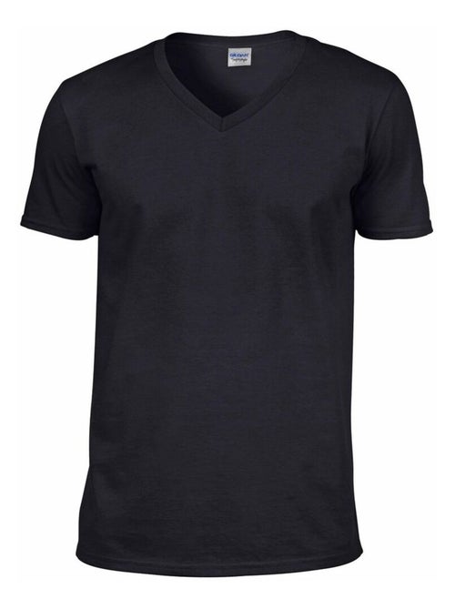 Gildan - T-shirt à manches courtes et col en V - Kiabi