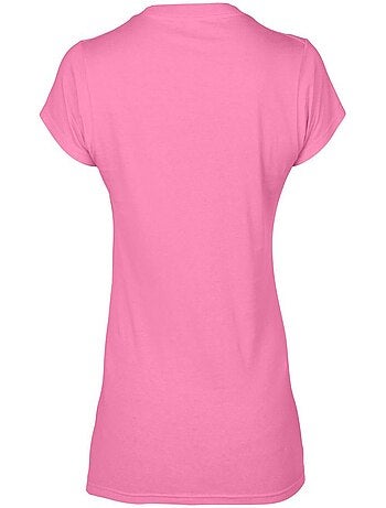 Gildan - T-shirt à manches courtes et col en V