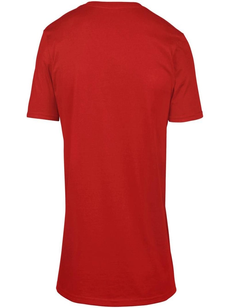 Gildan - T-shirt à manches courtes et col en V Rouge - Kiabi