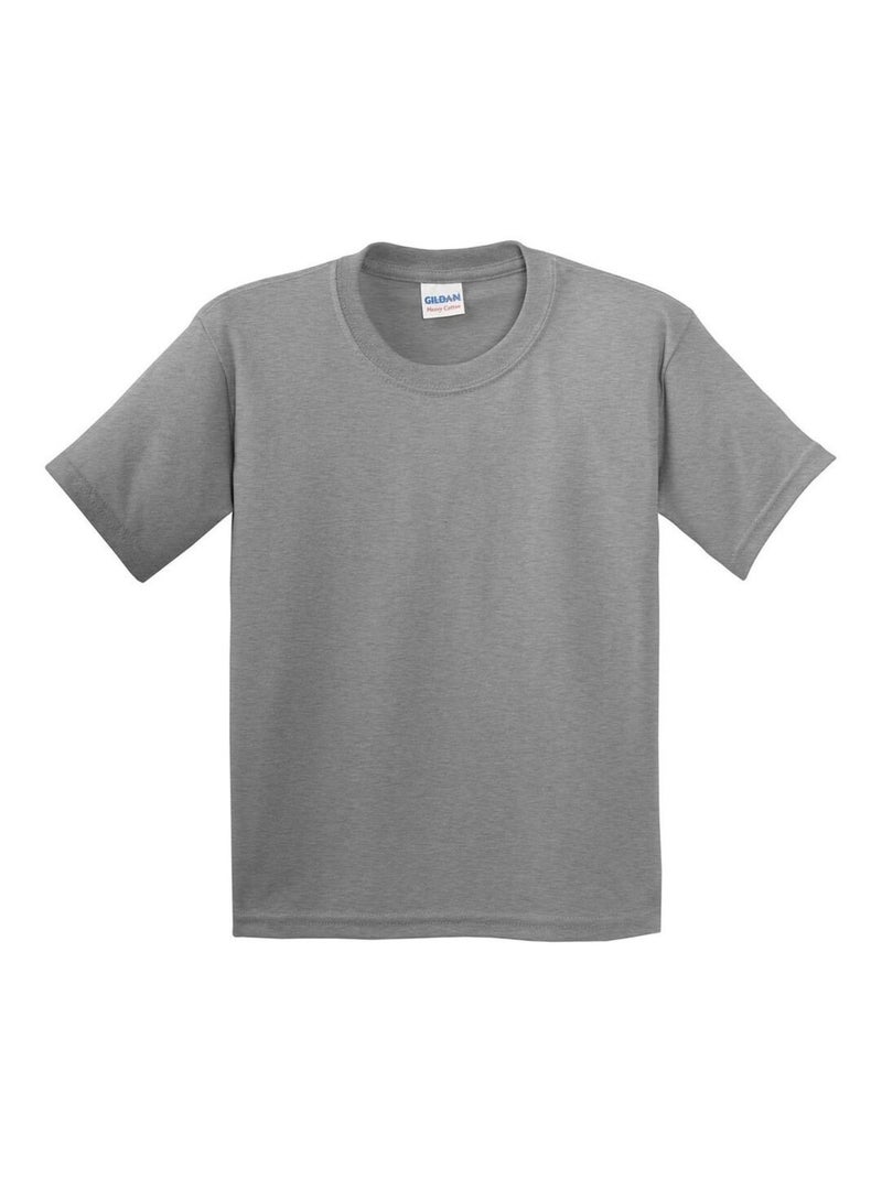 Gildan - T-Shirt en coton Gris moyen - Kiabi