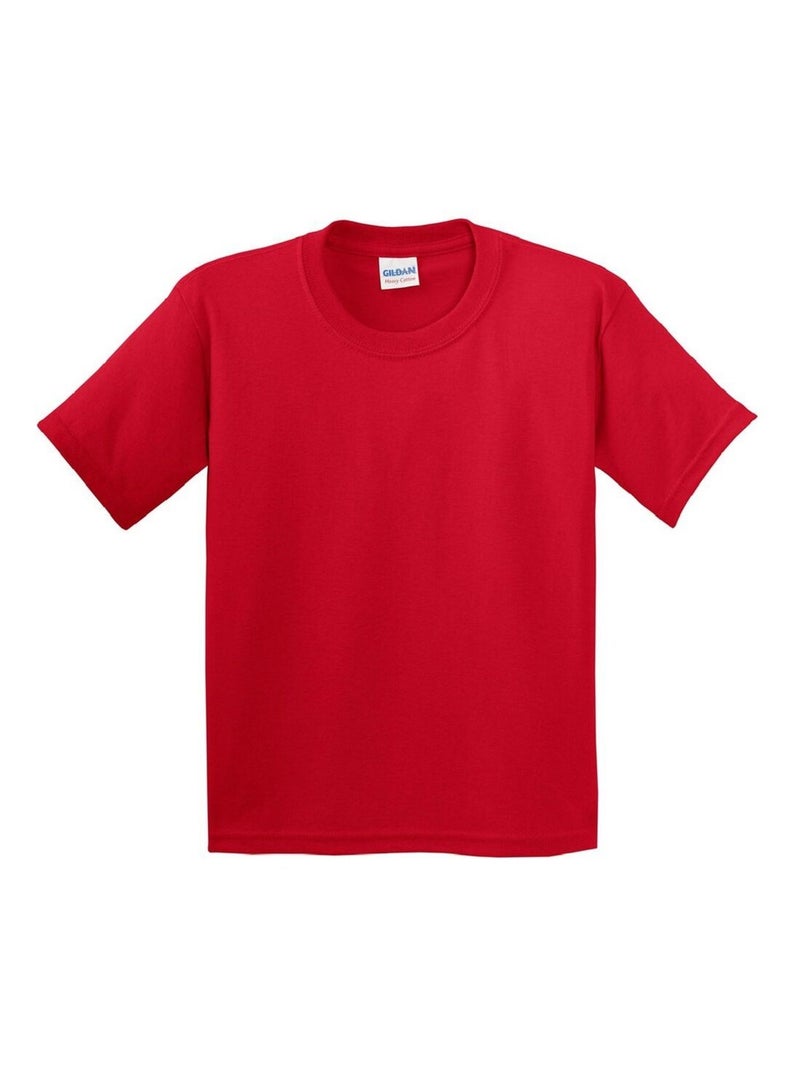 Gildan - T-Shirt en coton Rouge - Kiabi