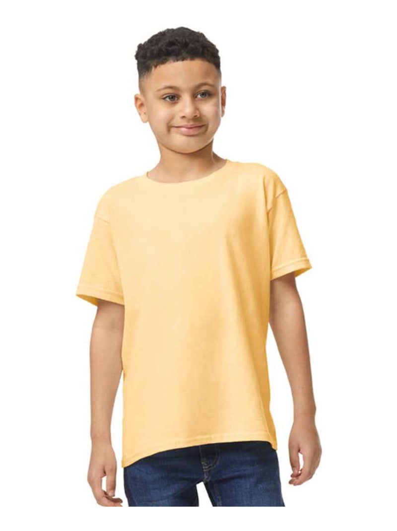 Gildan - T-shirt Jaune clair - Kiabi