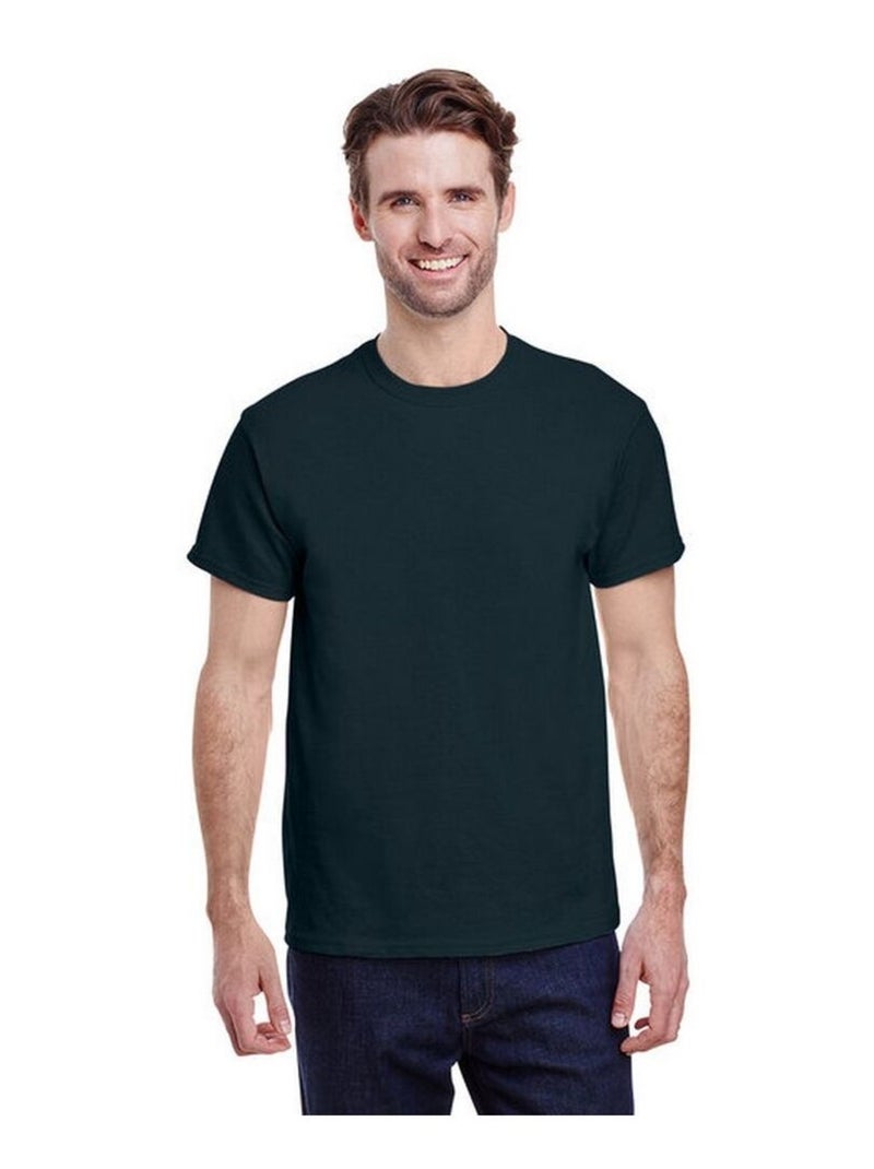 Gildan - T-shirt manches courtes HEAVY COTTON Bleu nuit - Kiabi