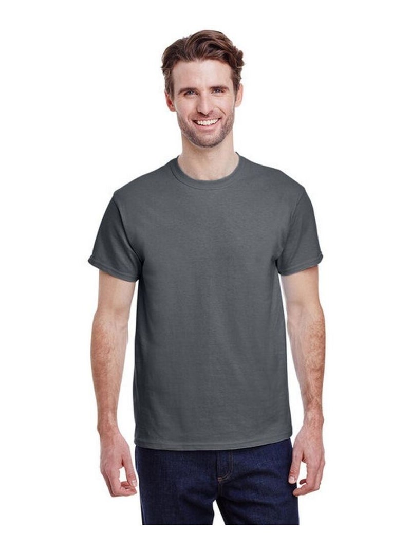 Gildan - T-shirt manches courtes HEAVY COTTON Gris chiné - Kiabi