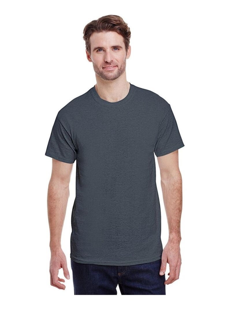 Gildan - T-shirt manches courtes HEAVY COTTON Gris foncé - Kiabi