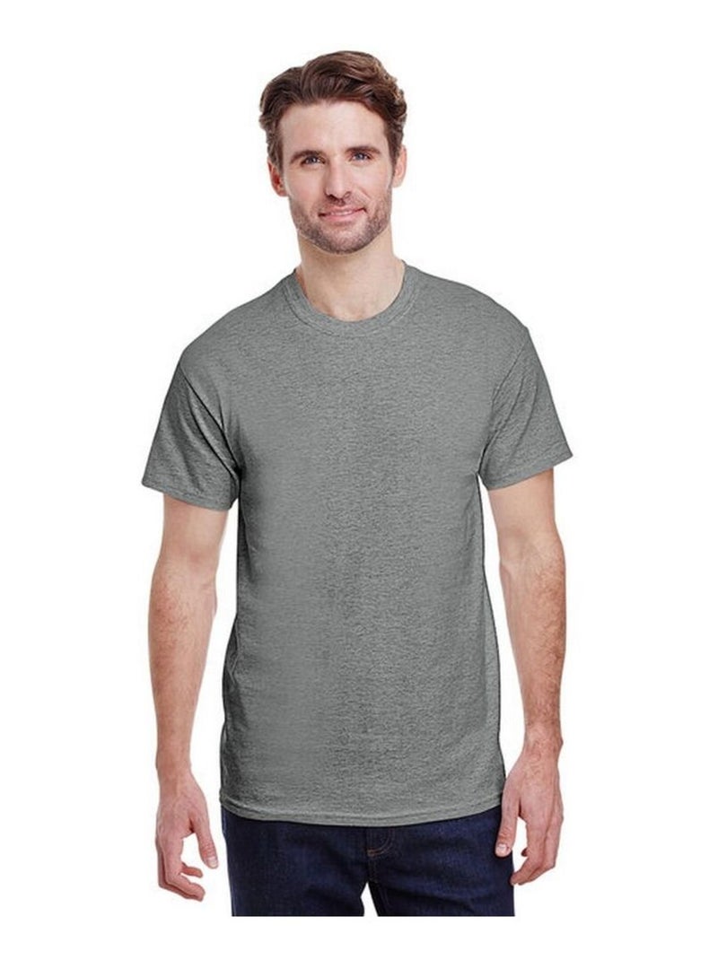 Gildan - T-shirt manches courtes HEAVY COTTON Gris moyen - Kiabi