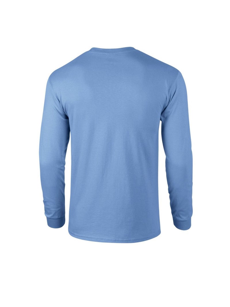 Gildan - T-shirt manches longues Bleu ciel - Kiabi