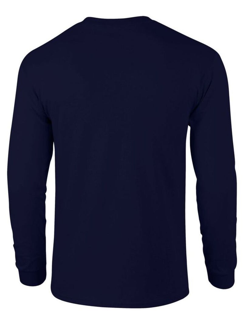 Gildan - T-shirt manches longues Bleu marine - Kiabi