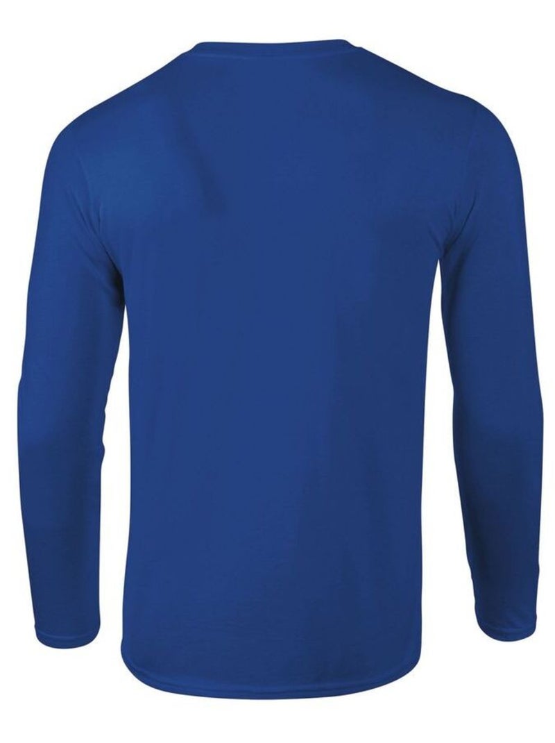 Gildan - T-shirt manches longues Bleu roi - Kiabi