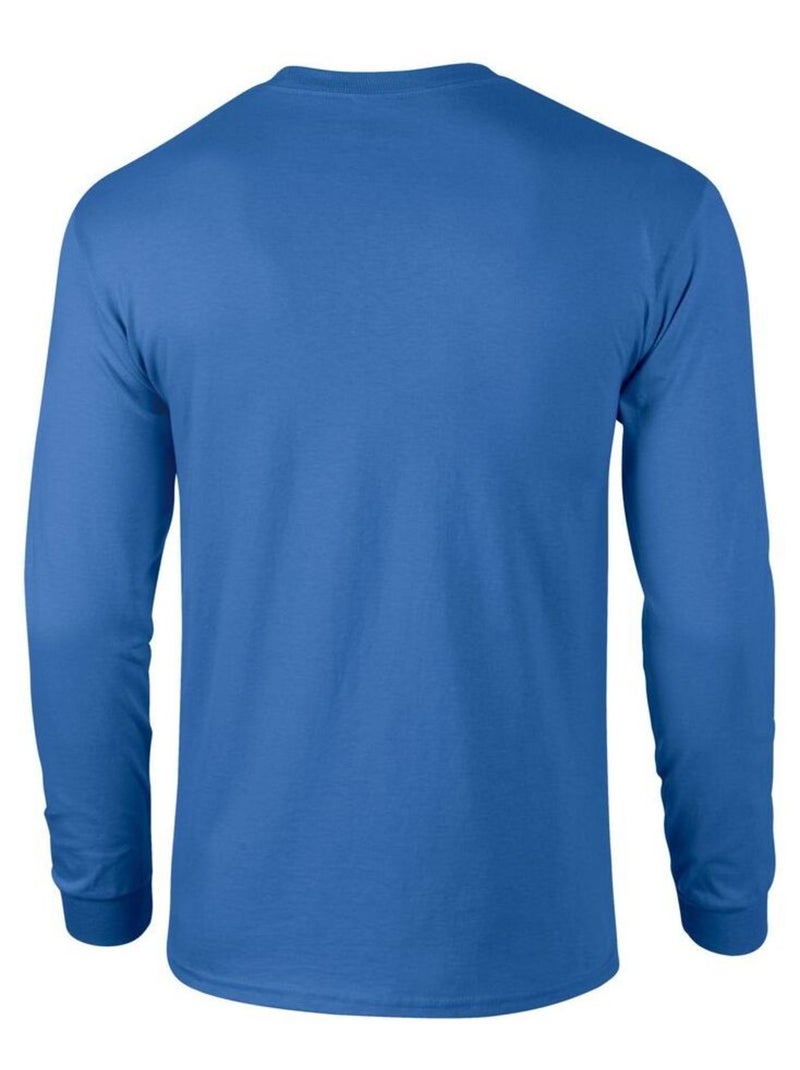 Gildan - T-shirt manches longues Bleu roi - Kiabi