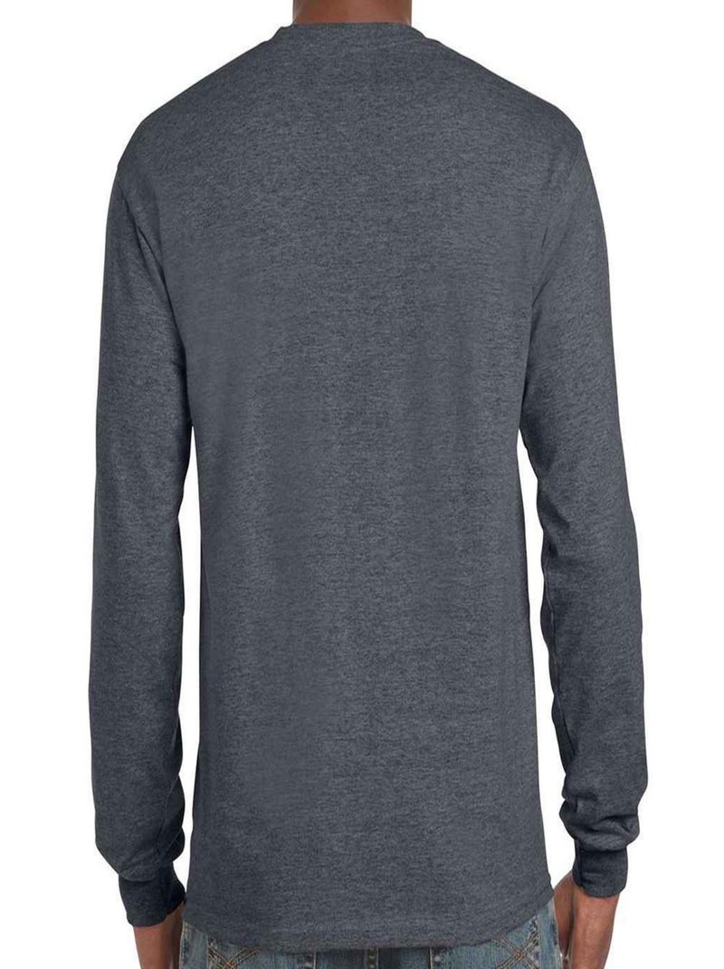 Gildan - T-shirt manches longues Gris foncé - Kiabi