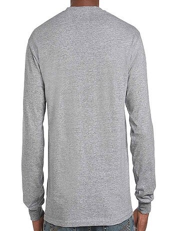 Gildan - T-shirt manches longues motif/style Chiné