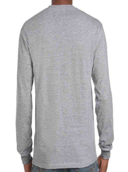 Gildan - T-shirt manches longues motif/style Chiné - Kiabi