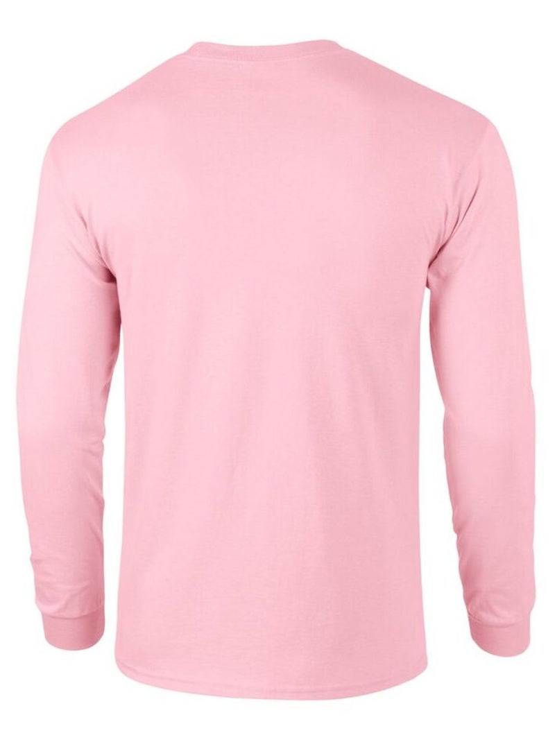 Gildan - T-shirt manches longues Rose clair - Kiabi