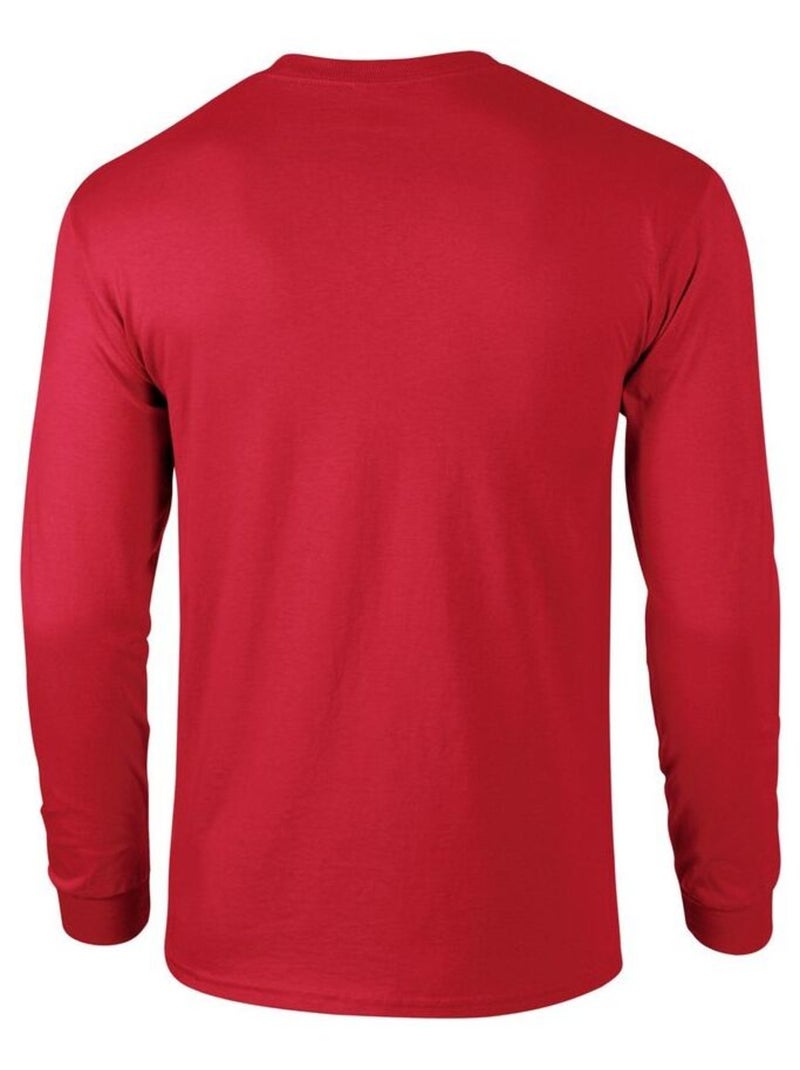 Gildan - T-shirt manches longues Rouge - Kiabi