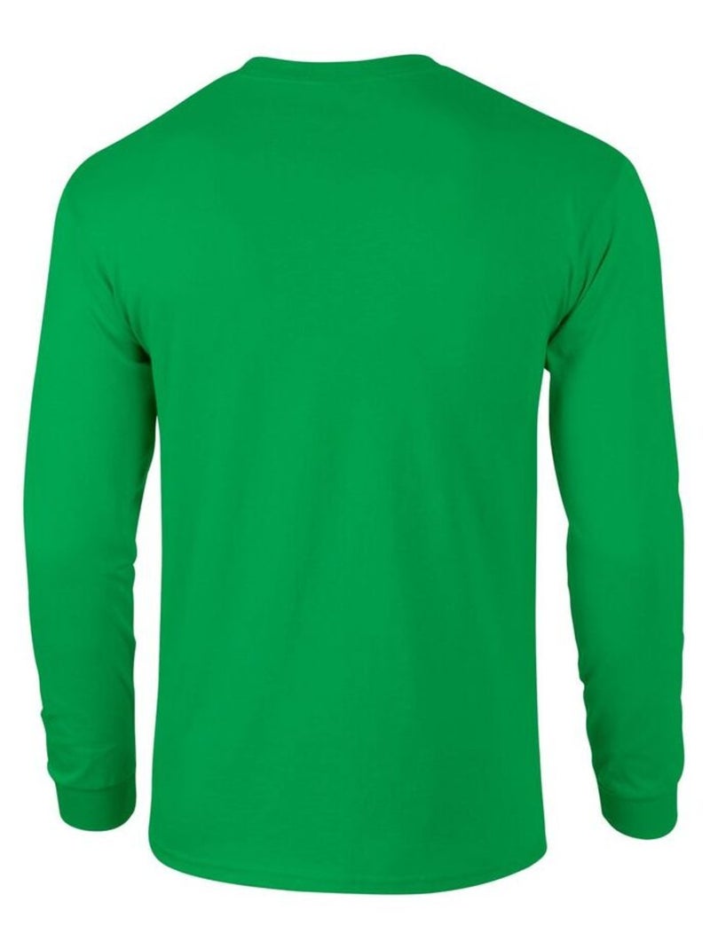 Gildan - T-shirt manches longues Vert chèvrefeuille - Kiabi