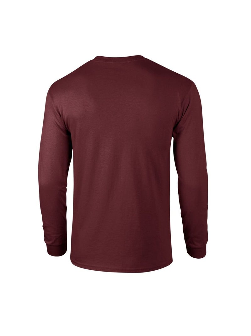 Gildan - T-shirt manches longues Violet clair - Kiabi