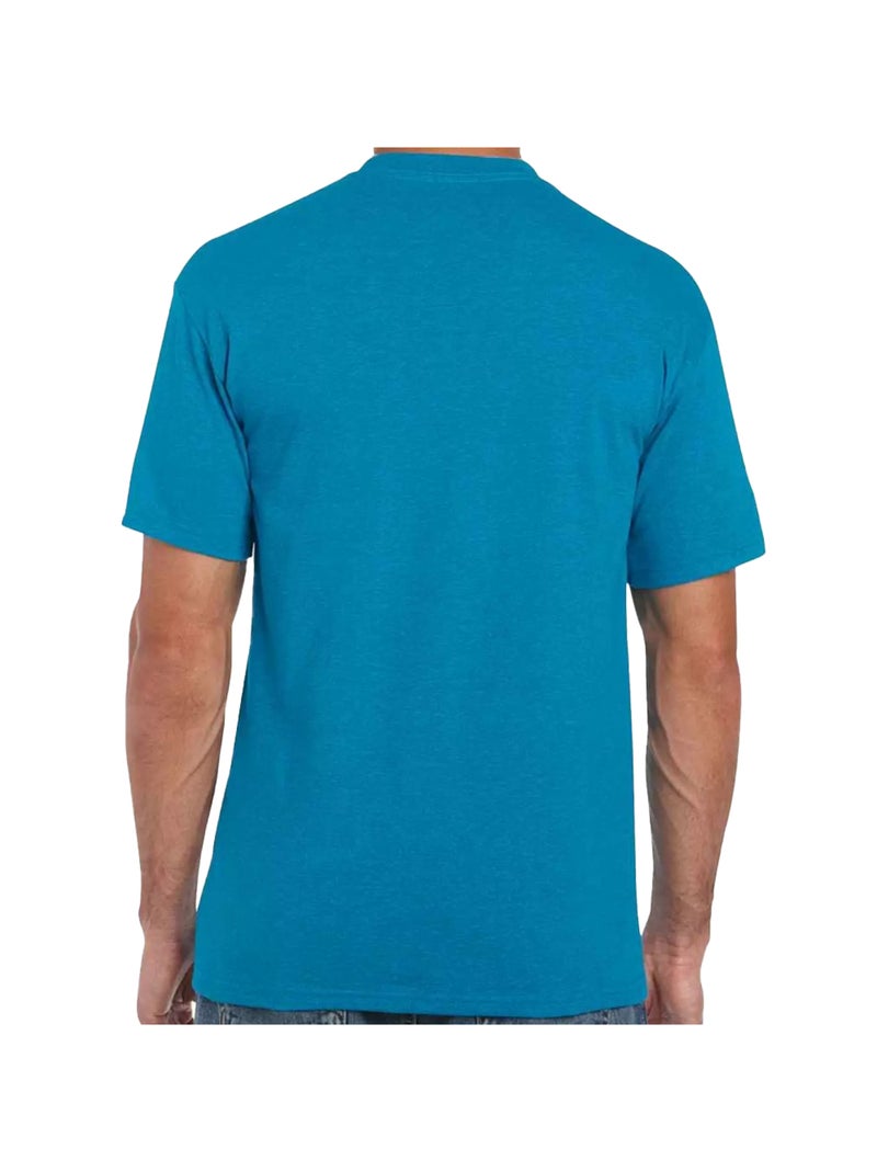 Gildan - T-shirt motif/style Chiné Bleu stone - Kiabi