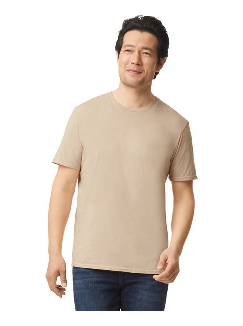 Gildan - T-shirt motif/style uni SOFTSTYLE Beige sable - Kiabi