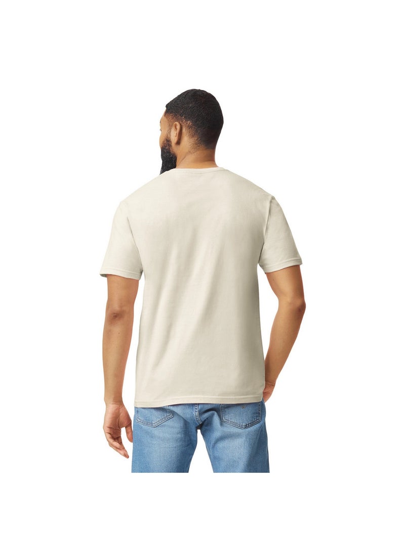Gildan - T-shirt motif/style uni SOFTSTYLE Blanc Beige - Kiabi