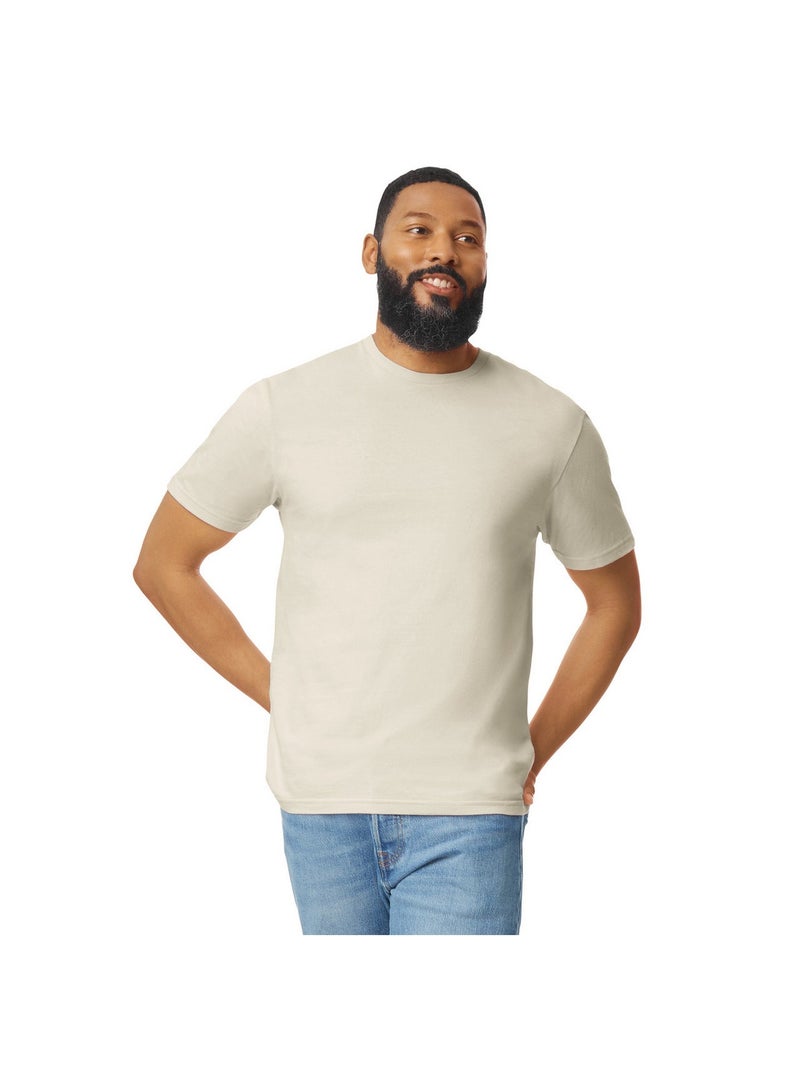 Gildan - T-shirt motif/style uni SOFTSTYLE Blanc Beige - Kiabi