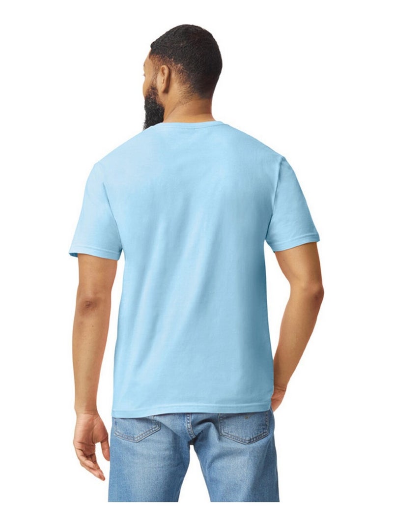Gildan - T-shirt motif/style uni SOFTSTYLE Bleu clair - Kiabi