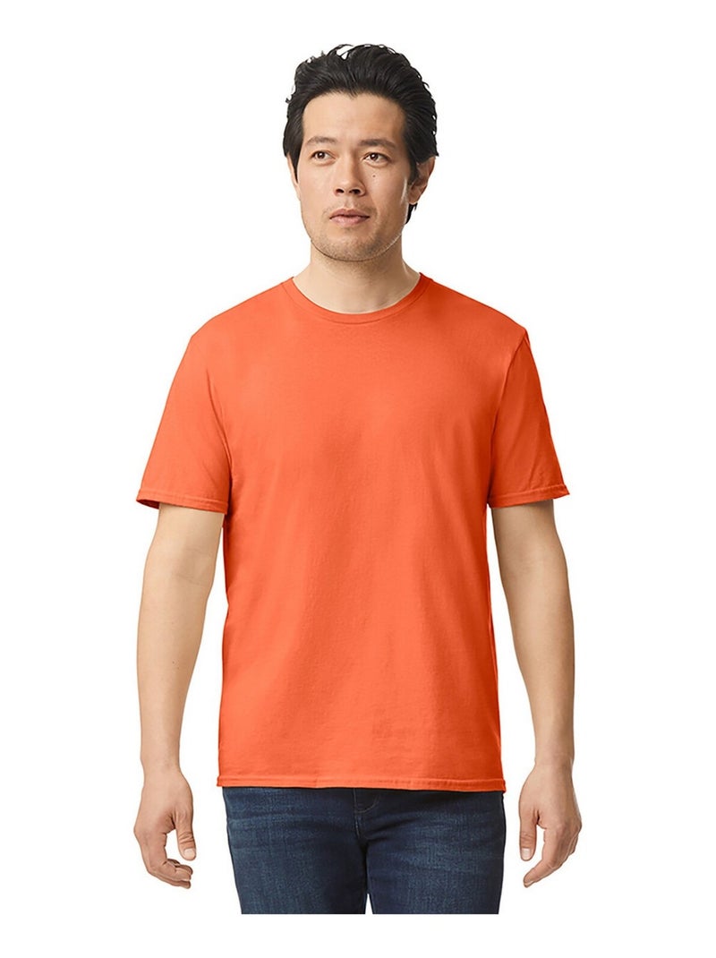 Gildan - T-shirt motif/style uni SOFTSTYLE Orange - Kiabi
