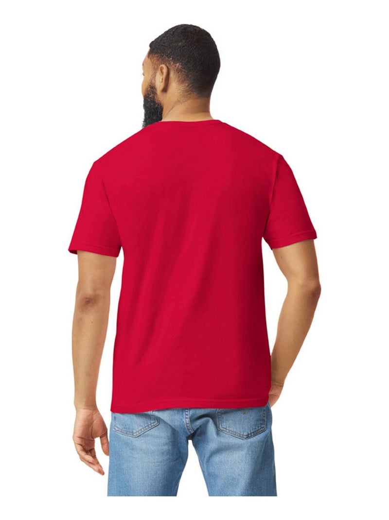 Gildan - T-shirt motif/style uni SOFTSTYLE Rouge clair - Kiabi
