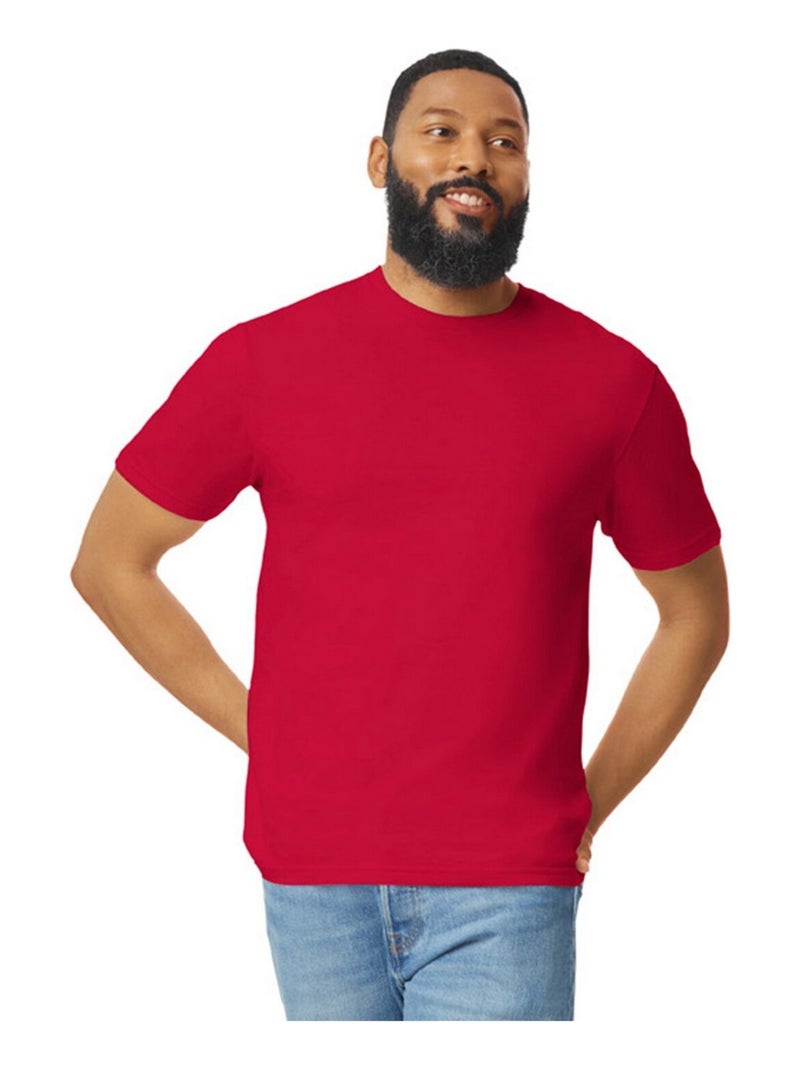 Gildan - T-shirt motif/style uni SOFTSTYLE Rouge clair - Kiabi