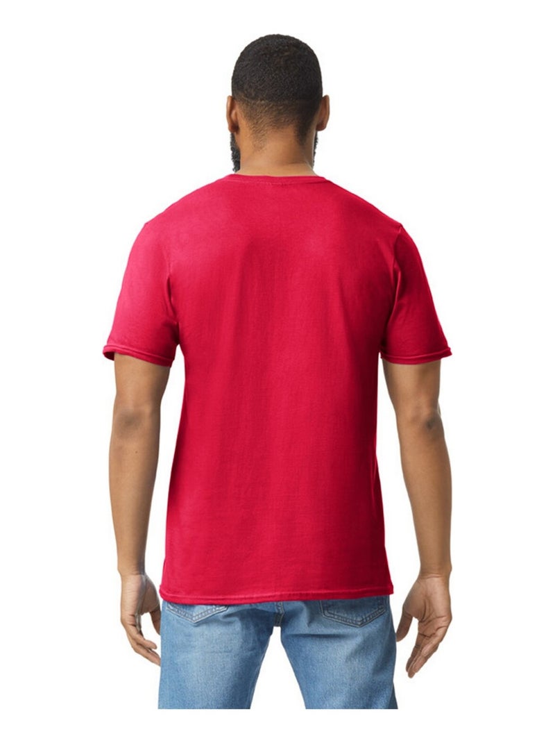 Gildan - T-shirt motif/style uni SOFTSTYLE Rouge - Kiabi