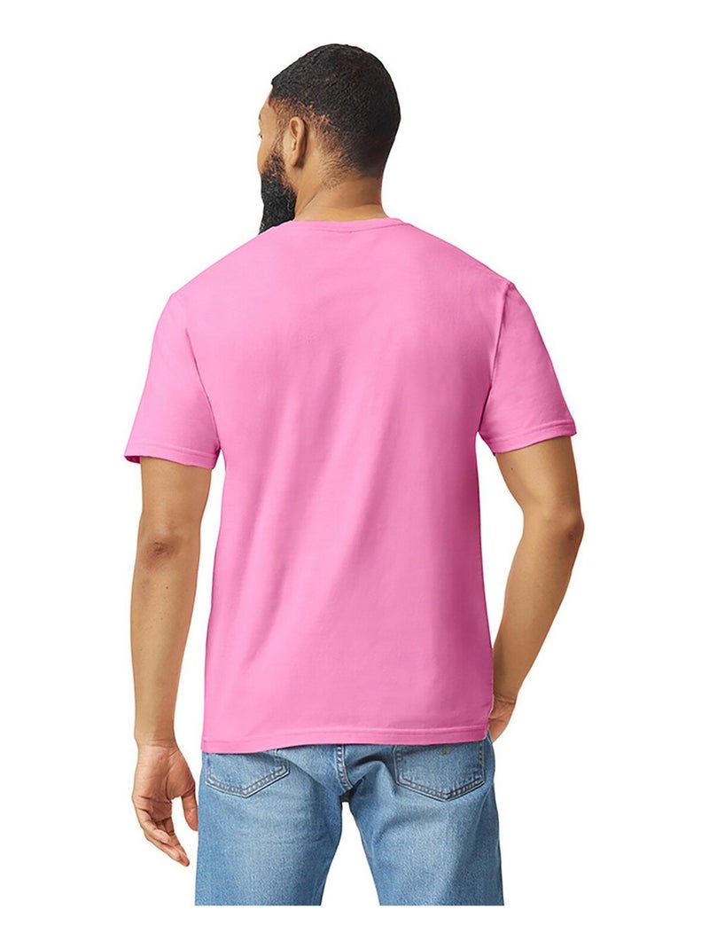 Gildan - T-shirt motif/style uni SOFTSTYLE Rouge pourpre - Kiabi