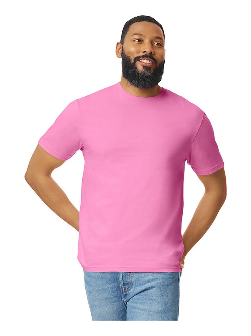 Gildan - T-shirt motif/style uni SOFTSTYLE Rouge pourpre - Kiabi