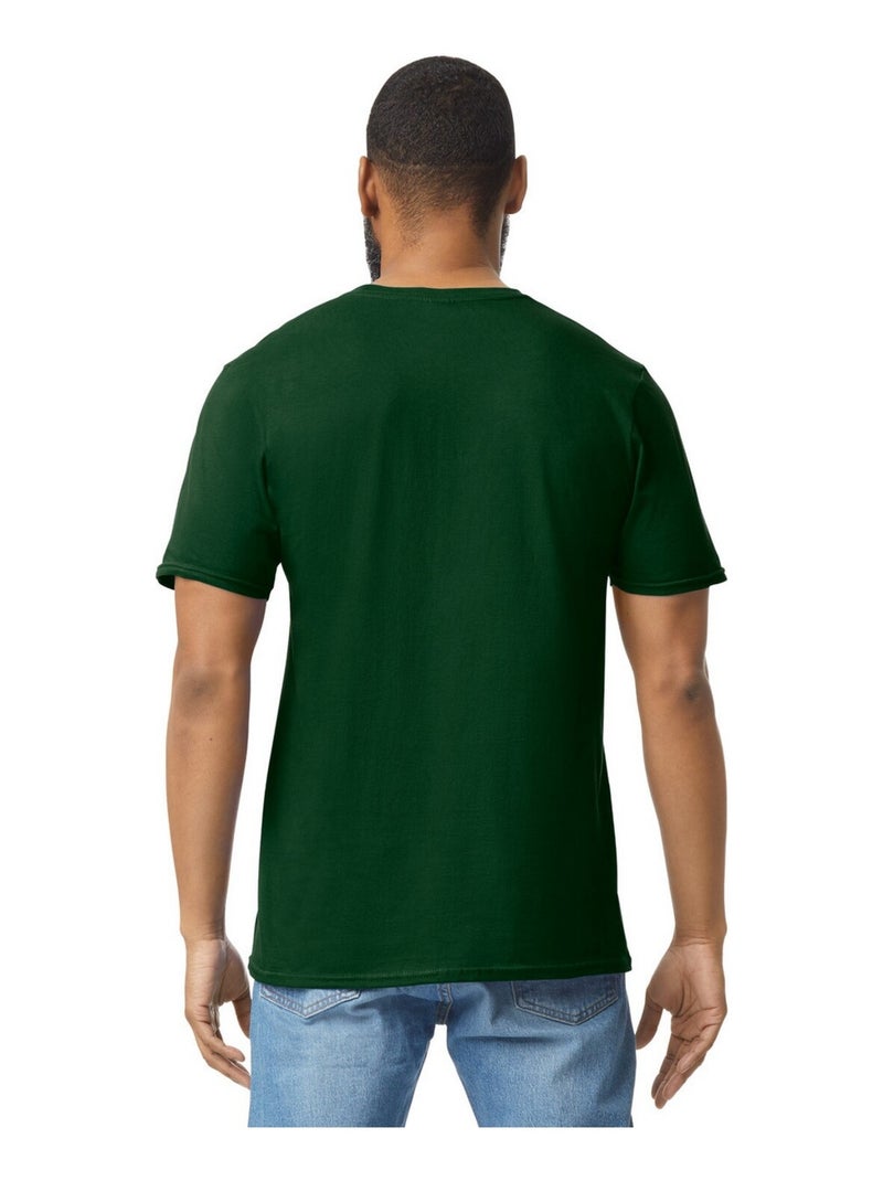 Gildan - T-shirt motif/style uni SOFTSTYLE Vert forêt - Kiabi