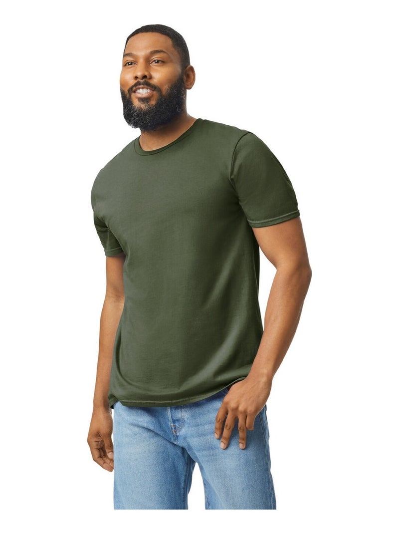Gildan - T-shirt motif/style uni SOFTSTYLE Vert kaki - Kiabi