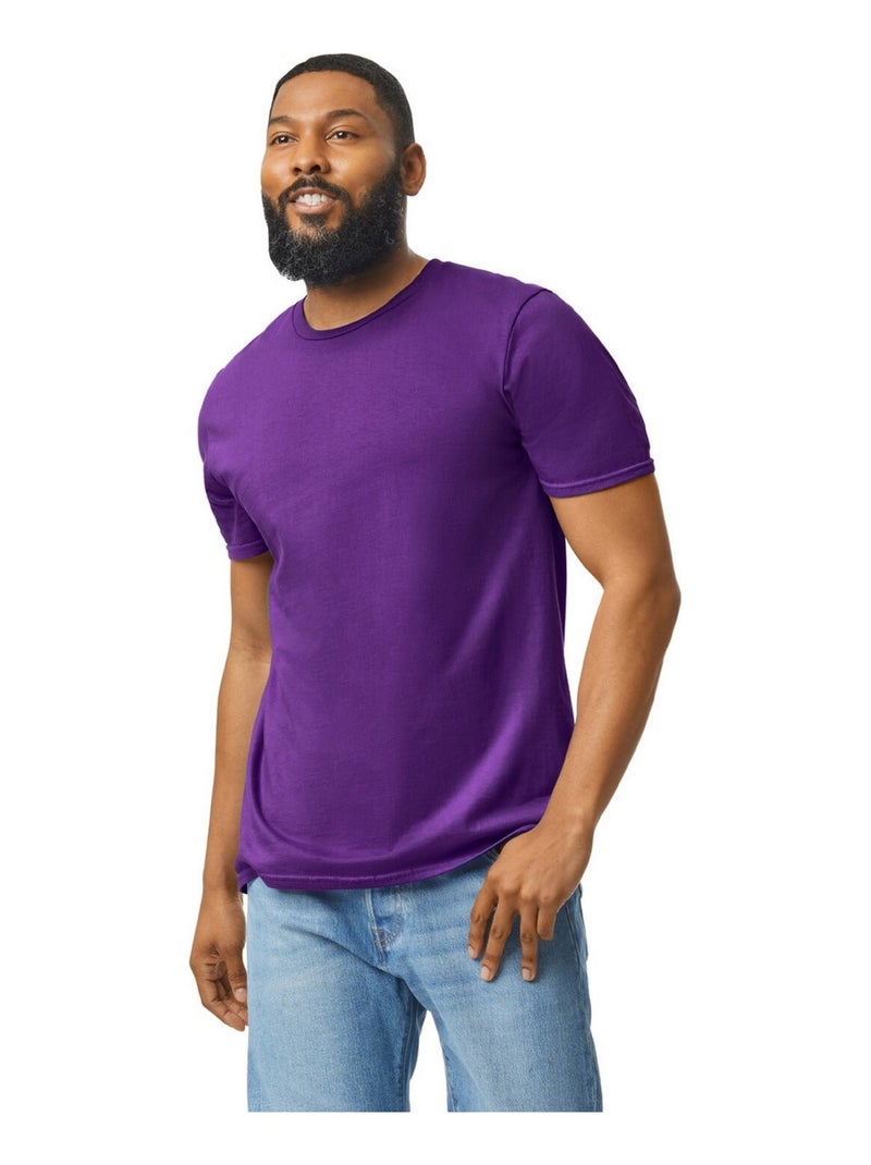 Gildan - T-shirt motif/style uni SOFTSTYLE Violet - Kiabi