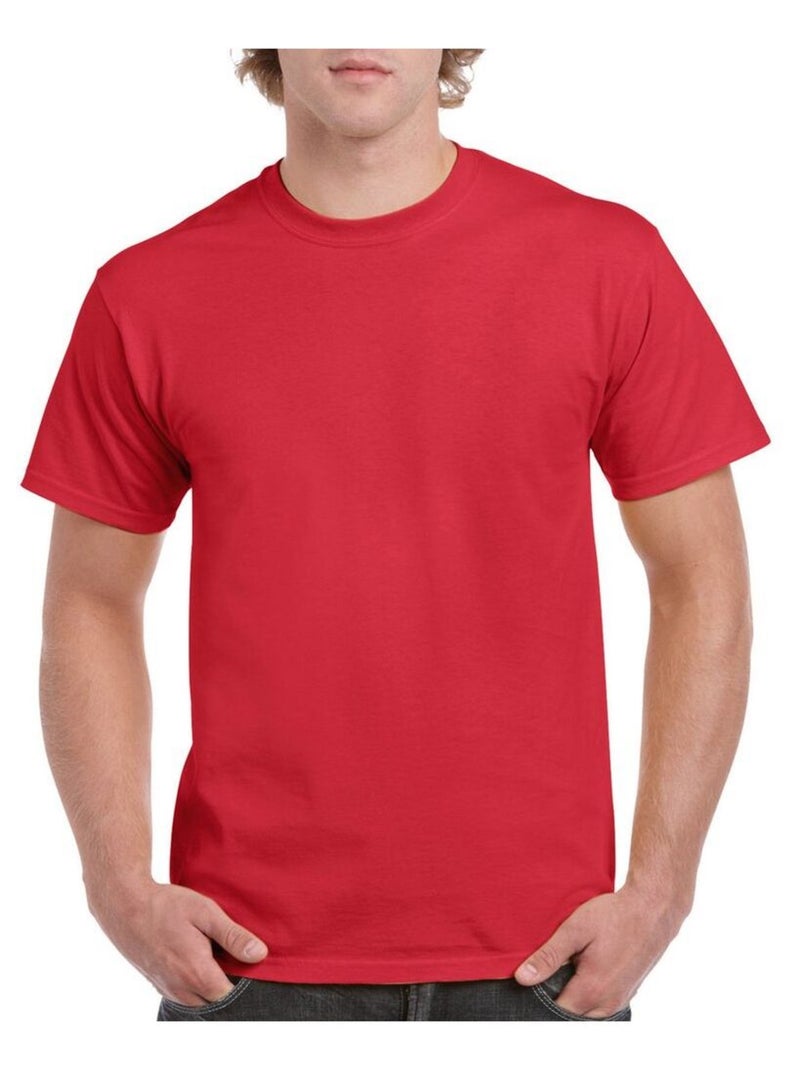 Gildan - T-shirt Rouge - Kiabi