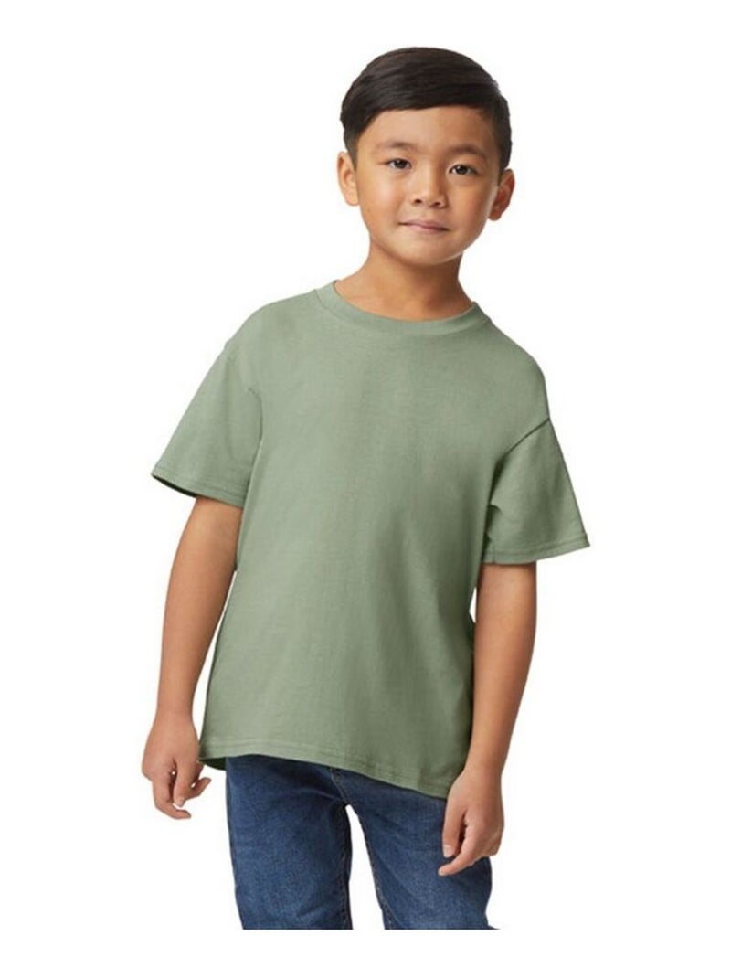 Gildan - T-shirt SOFTSTYLE Gris Vert - Kiabi