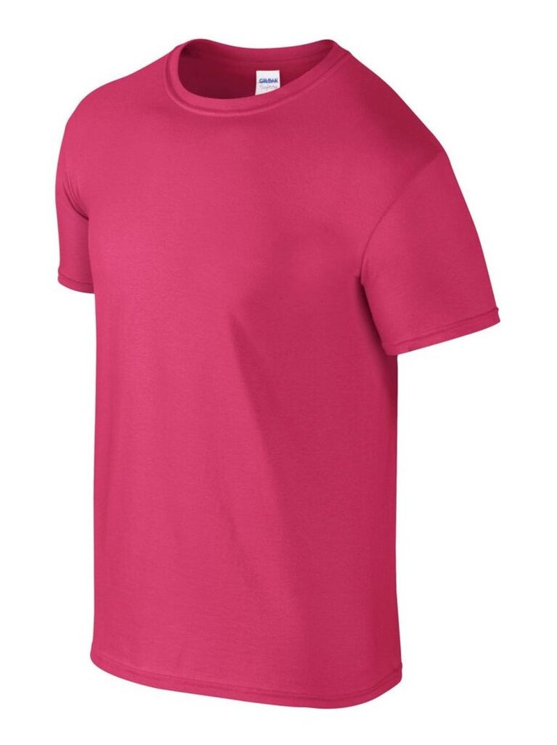 Gildan - T-shirt SOFTSTYLE Rose - Kiabi