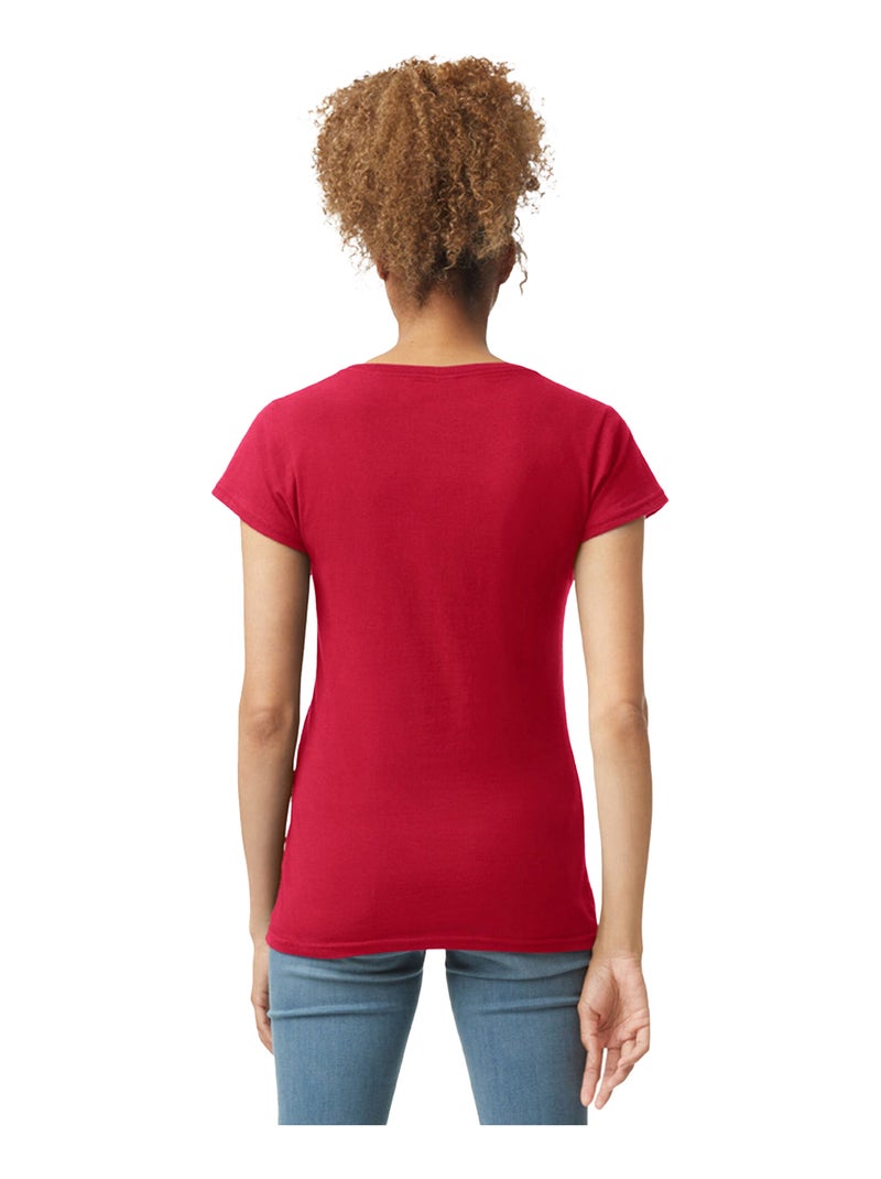Gildan - T-shirt SOFTSTYLE Rouge clair - Kiabi