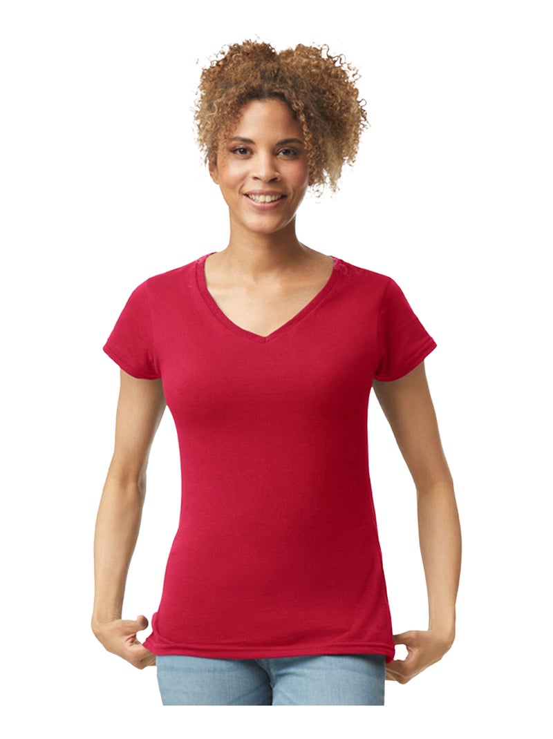 Gildan - T-shirt SOFTSTYLE Rouge clair - Kiabi