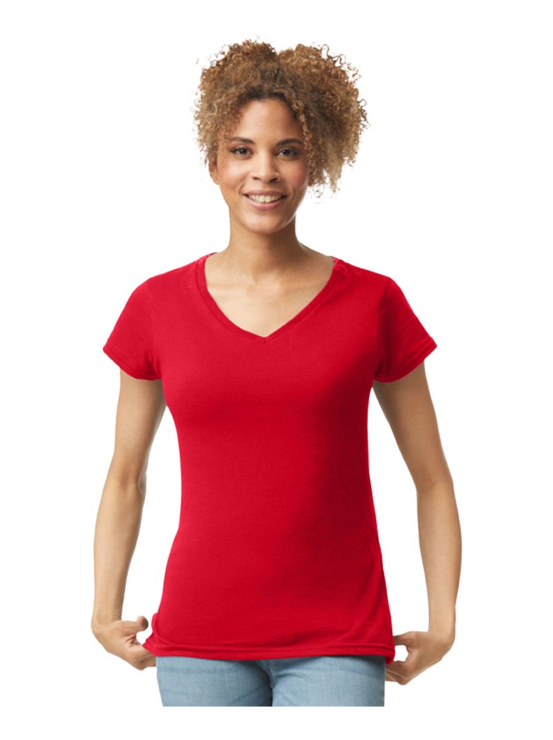 Gildan - T-shirt SOFTSTYLE Rouge - Kiabi