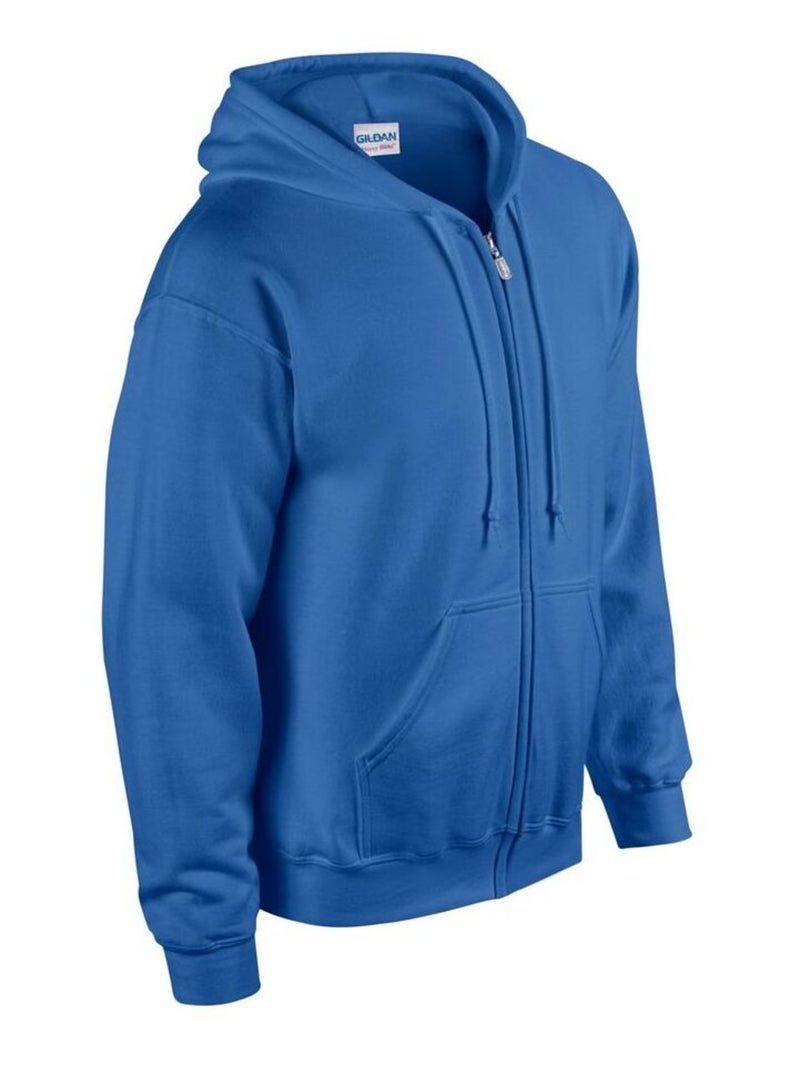 Gildan - Veste à capuche Bleu roi - Kiabi