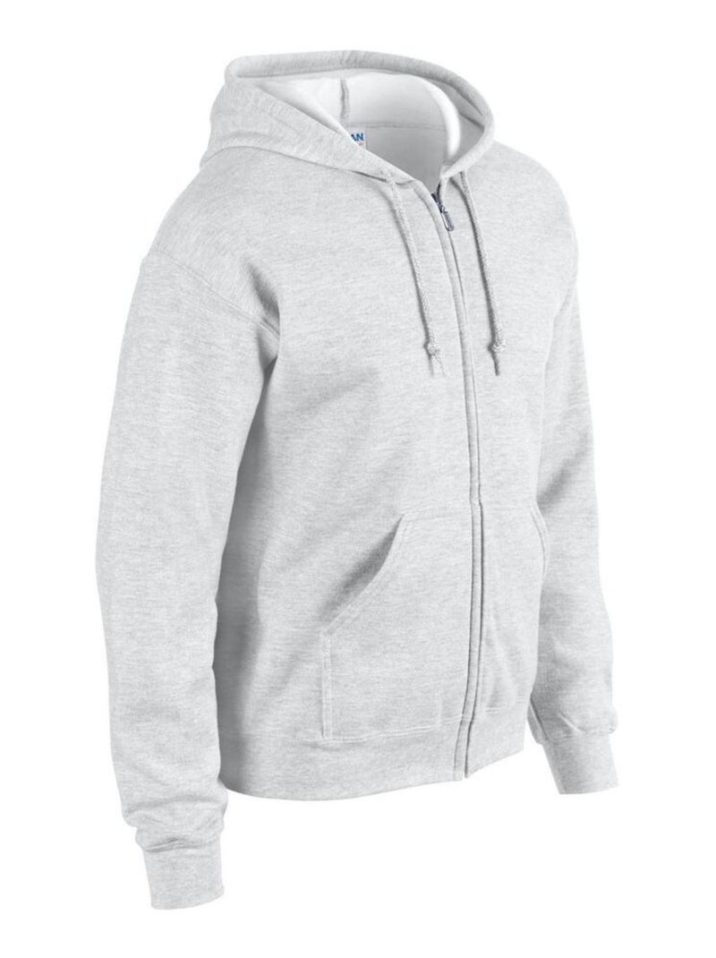 Gildan - Veste à capuche Gris - Kiabi
